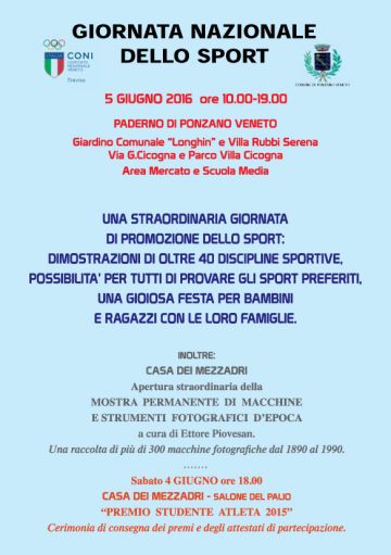 Giornata Nazionale dello Sport Ponzano Veneto